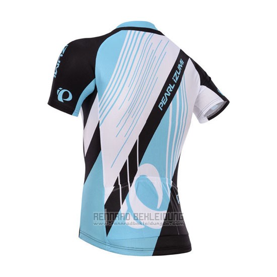 2014 Fahrradbekleidung Pearl Izumi Shwarz und Azurblau Trikot Kurzarm und Tragerhose - zum Schließen ins Bild klicken